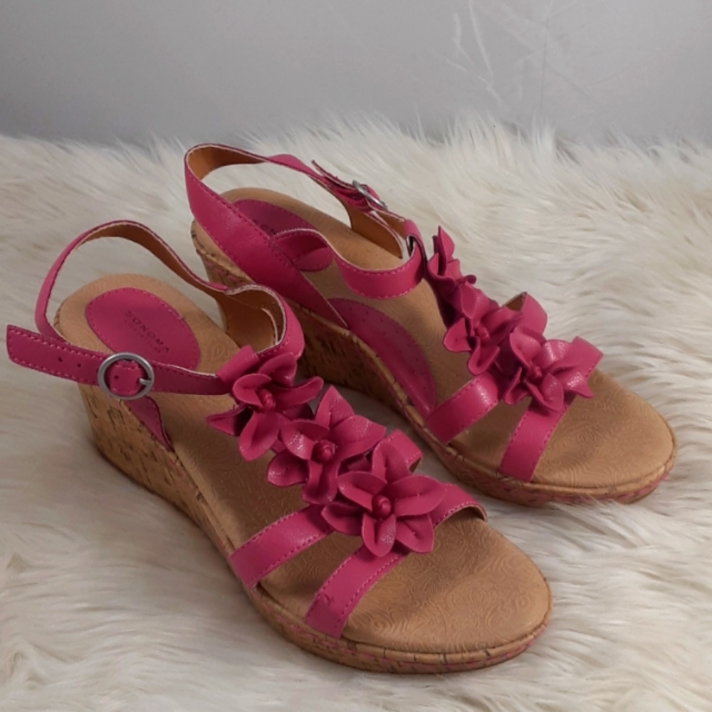 Sanoma Pink Wedges Size 8 (300)